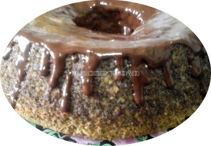 עוגת פרג אגוזים ושוקולד