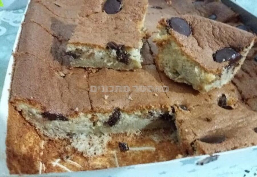 עוגה עם אגוזים ושוקולד מריר כשרה לפסח
