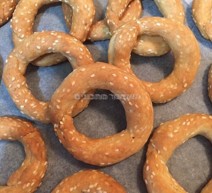 בייגלה שומשום מלוחים וטעימים ..כמו של עבאדי