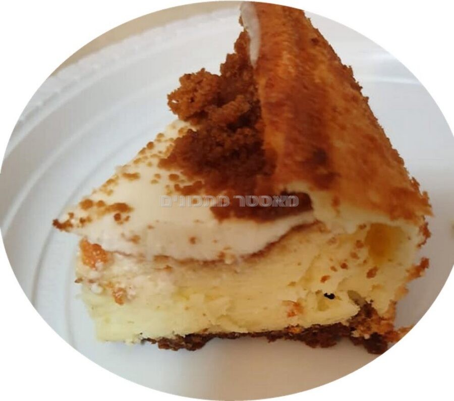 עוגת גבינה לוטוס בטעם לימוני
