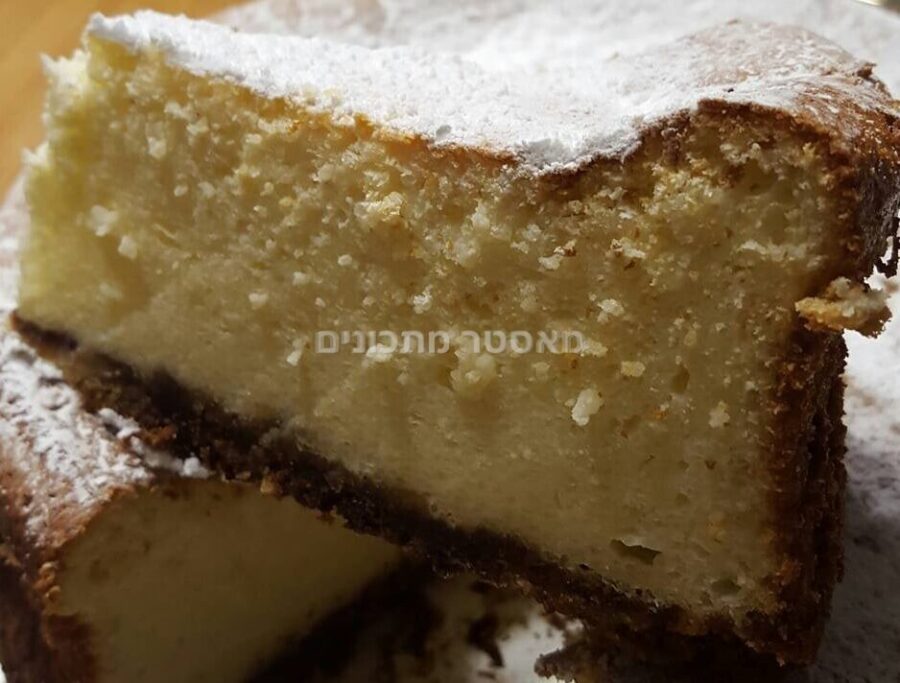 עוגת גבינה עם סולת…..טעם של פעם