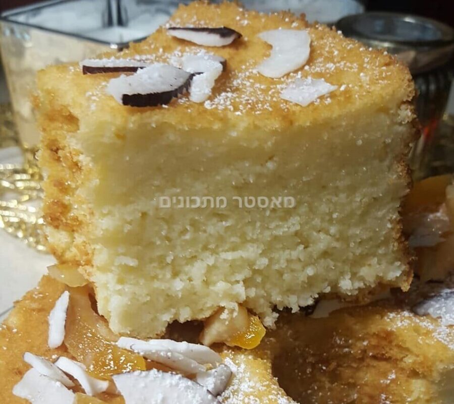 עוגת טורט תפוז לימון קוקוס ויוגורט