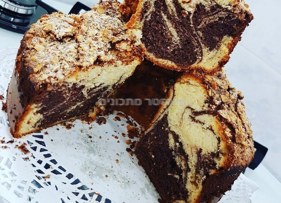 עוגת שיש בסיר פלא משומן