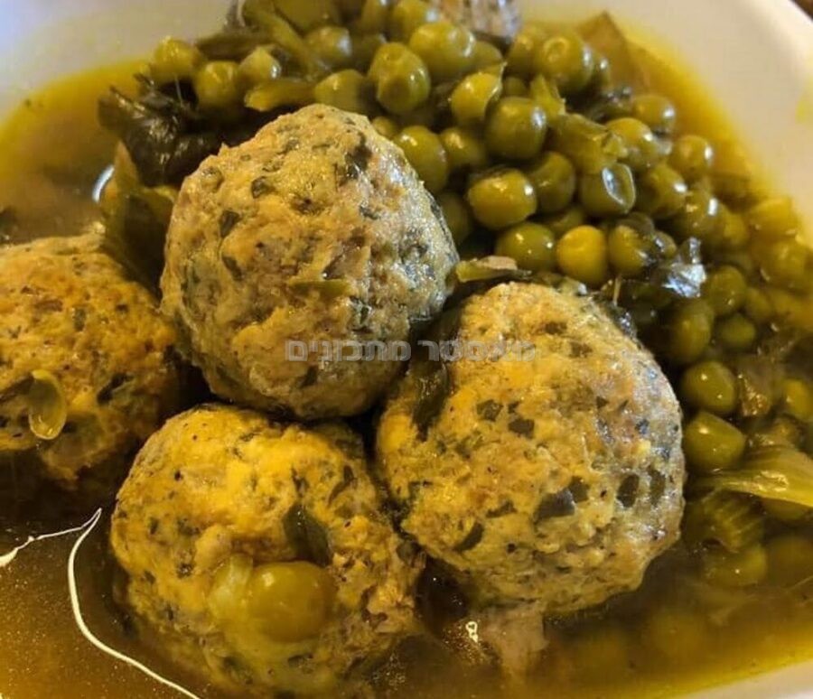 קציצות עם אפונה וסלרי 🌺