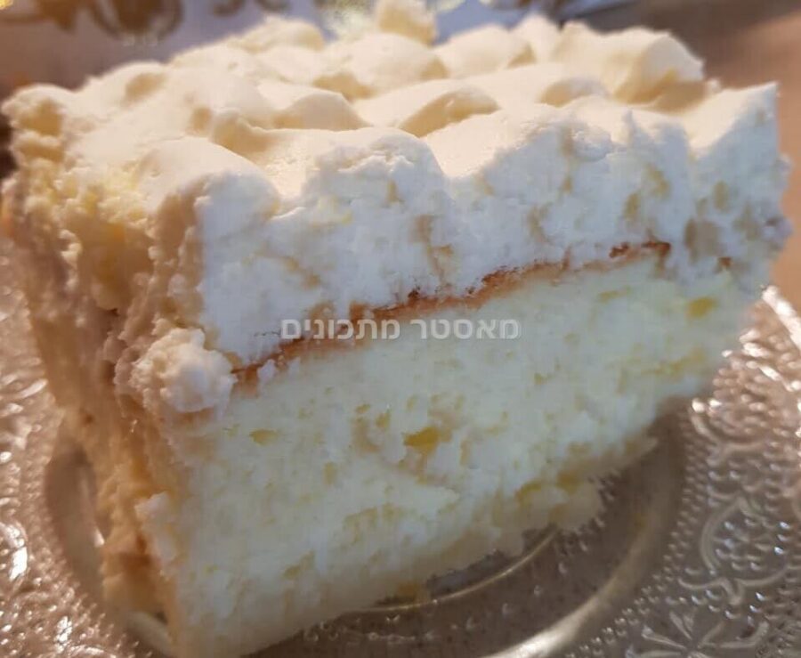 עוגת גבינה אפויה עם מייפל וקצפת🌷💕❤