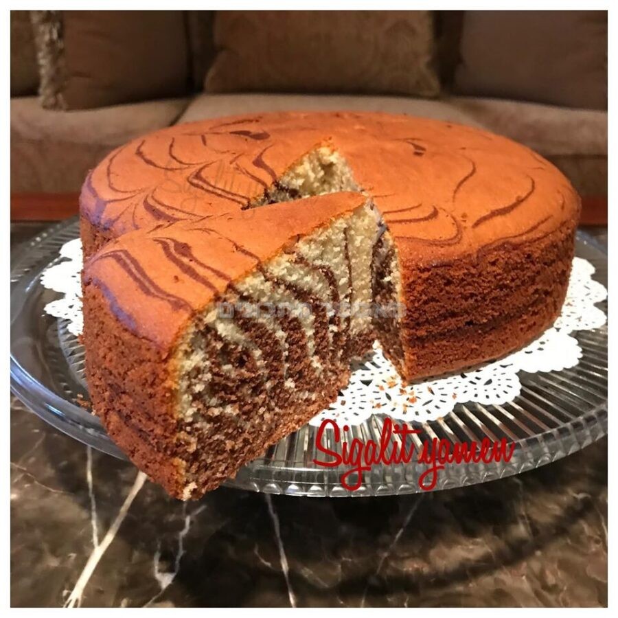 עוגת זברה אוורירית יפייפיה וטעימה