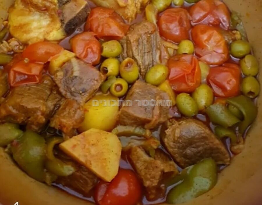 תבשיל עם בשר חזה עם עצם 🤤