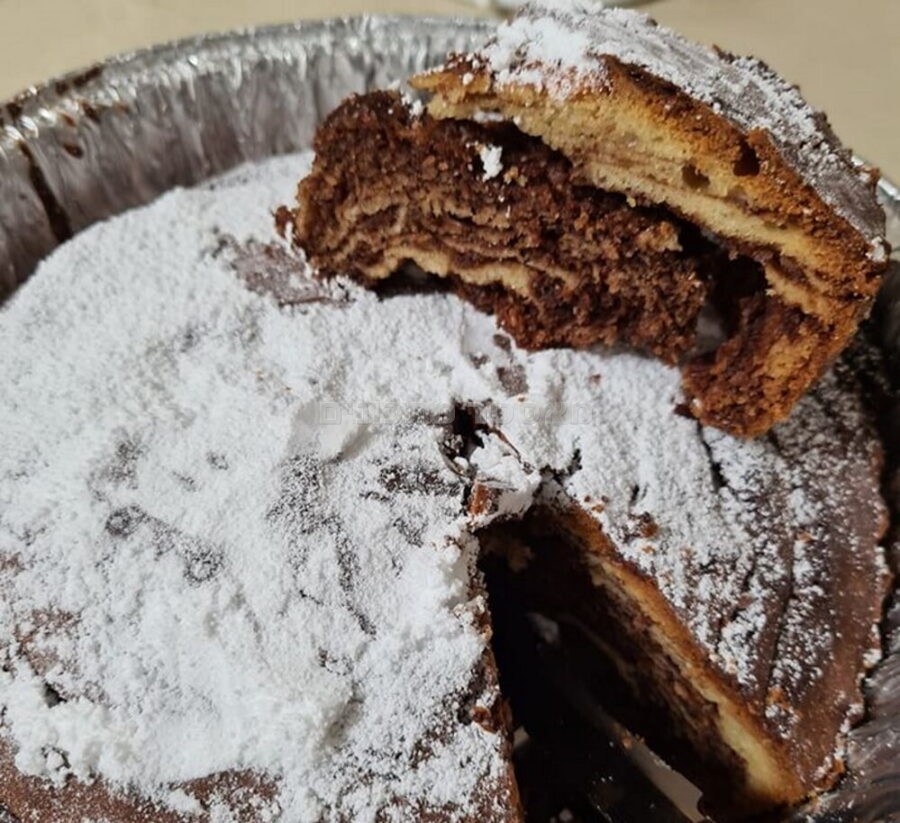 עוגת זברה …טעימה מאוד 🤤