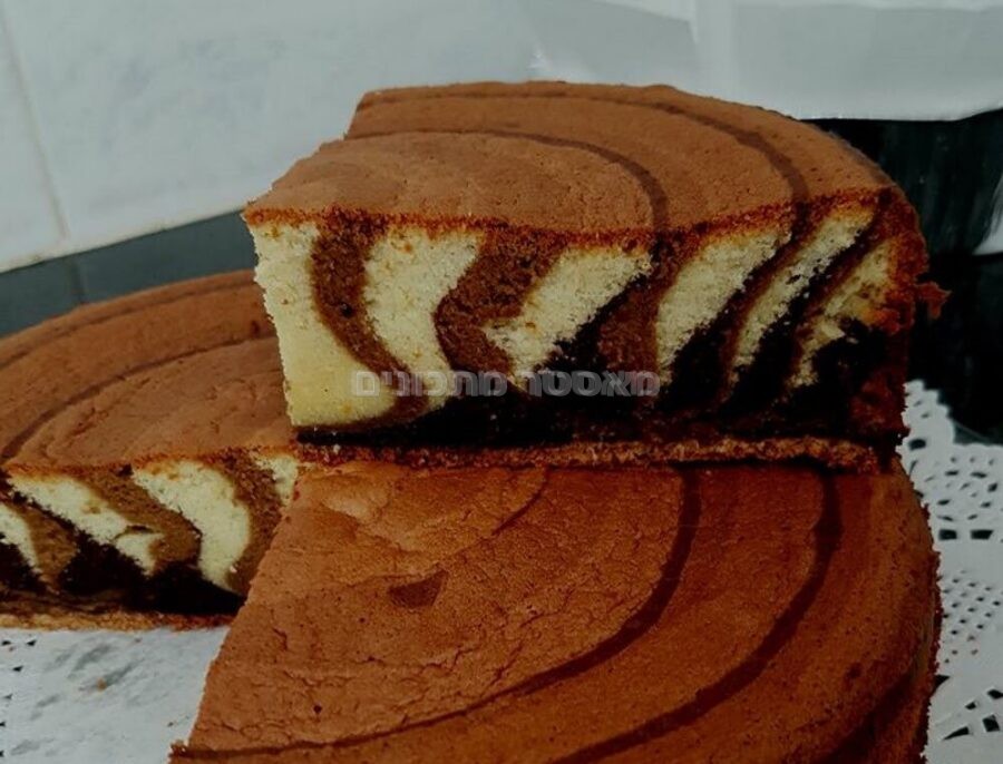 עוגת שייש/זברה