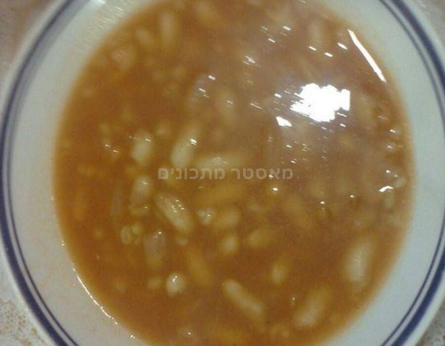 מרק שעועית וגריסים