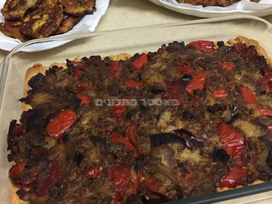 קיש חצילים עם בשר טחון🔥