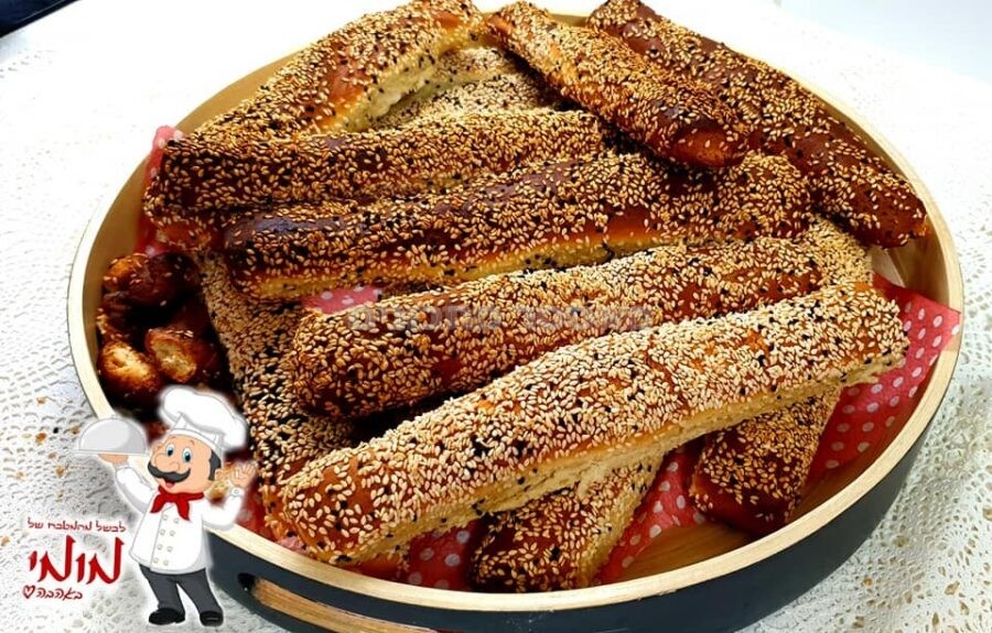 סימיט 🥨 תורכי, מקמח כוסמין/לבן, משודרג ומפוצץ במעטפת