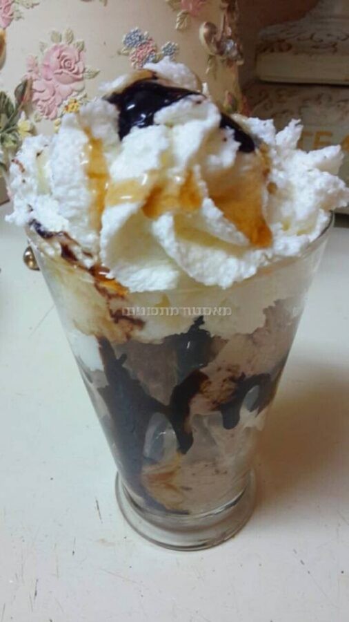 גלידת קוקוס קלוי ושברי שוקולדים🍫
