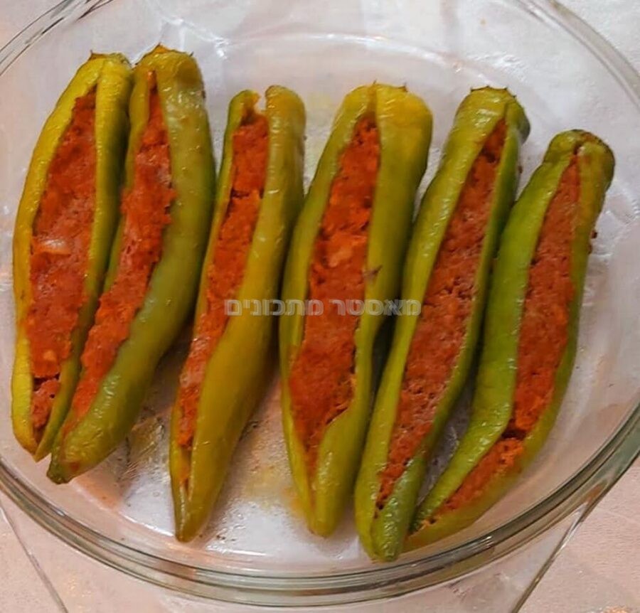 פלפל חריף ממולא בשר