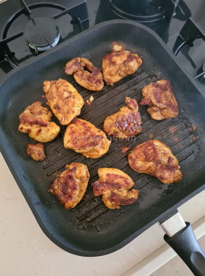 פרגיות על פלנצ'ליה או מחבת פסים כמו על האש 🤤🤤🤤