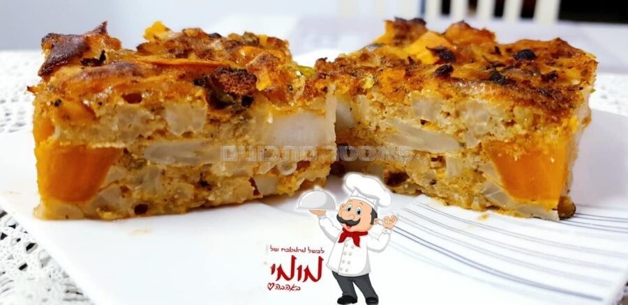 פשטידת כרובית עם בטטה, תפ"א, בצל מטוגן ותבלינים🔥
