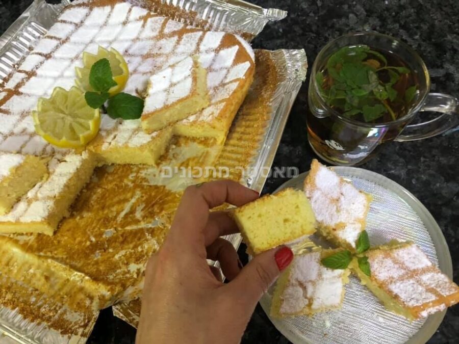 עוגת יוגורט לימונית תפוזית קוקוסית חלומית
