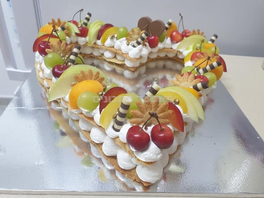 עוגת מספרים לב ❤