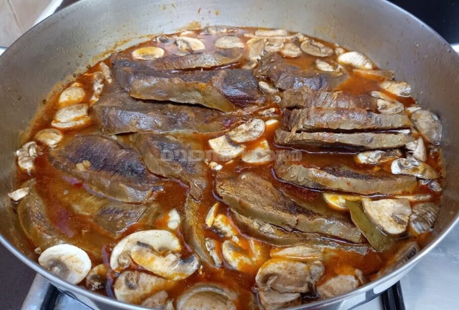צלי בשר בתוספת פטריות טריות🧅🍄🧄🍖🥩