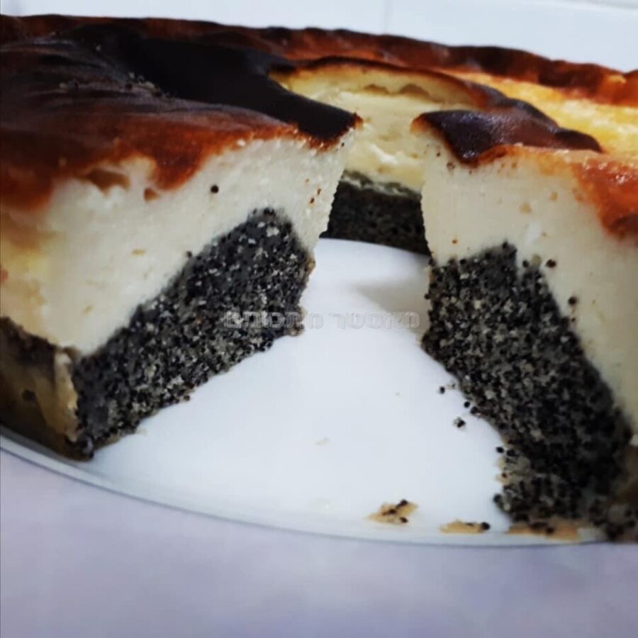 עוגת גבינה ופרג