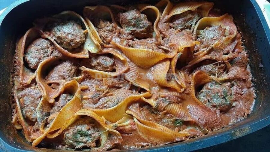 קונכיות במילוי בשר ברוטב❤❤😋