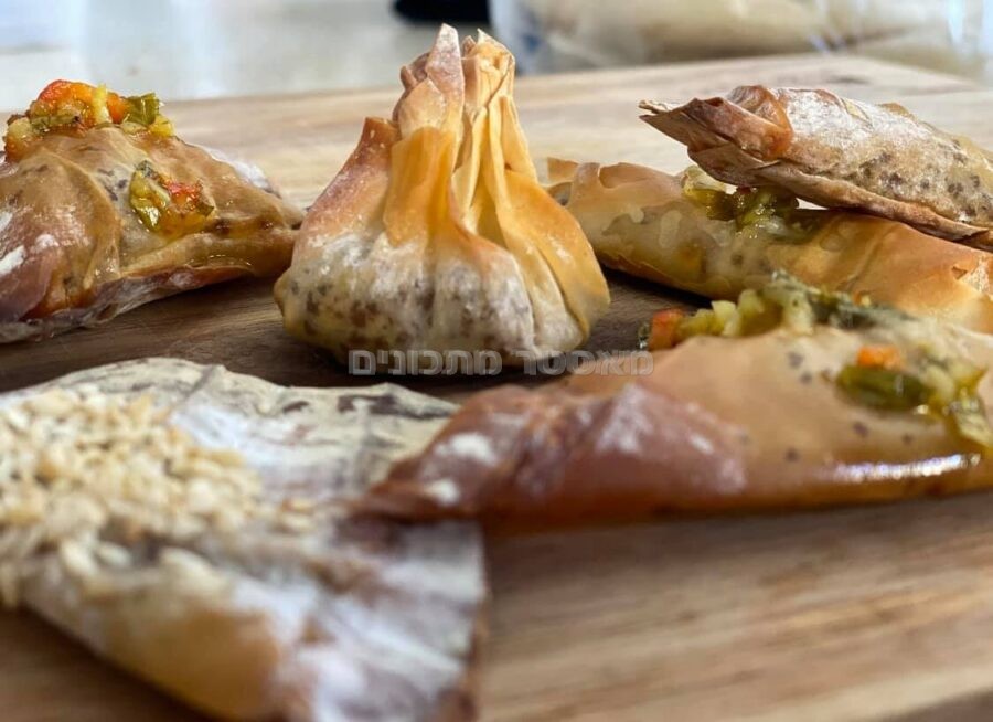 בצק פילו במילוי בשר