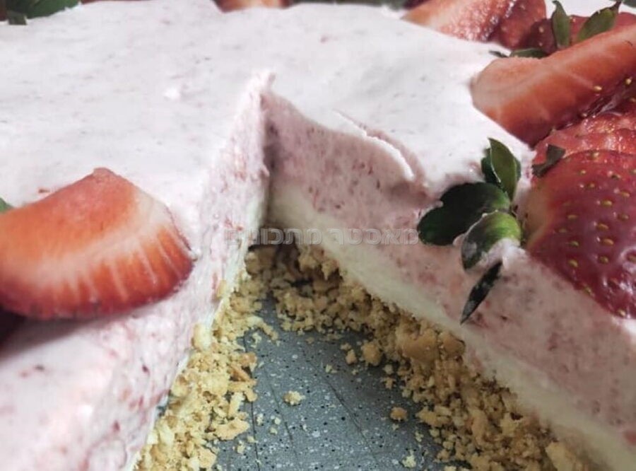 עוגת גבינה 🍓מוס תות שדה🍓