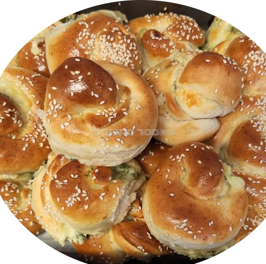 שבלולי שמרים במלית גבינות ותרד