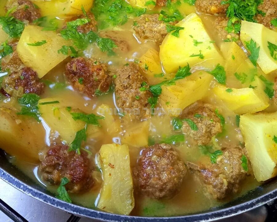 כדורי בשר בקר ועוף בתוספת ארטישוק🌶🫑🥬🥦🧄🧅