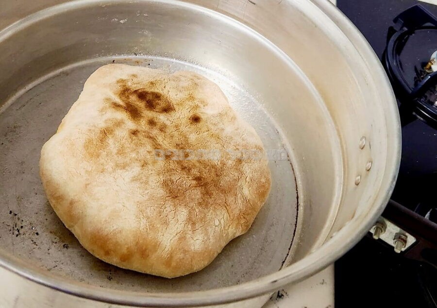 לחם פרנה בסיר גריל