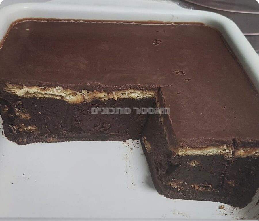 עוגת ביסקוויטים מבושלת