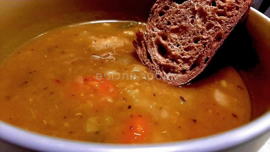 מרק שעועית עם כדורי בשר😋