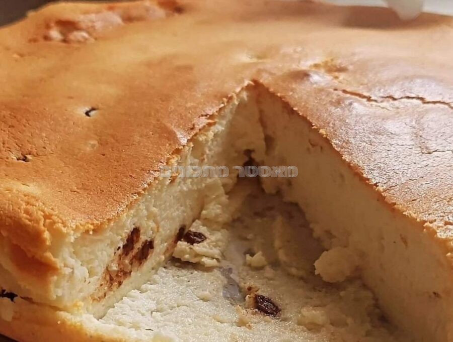 עוגת גבינה עם פיצפוצי שוקולד