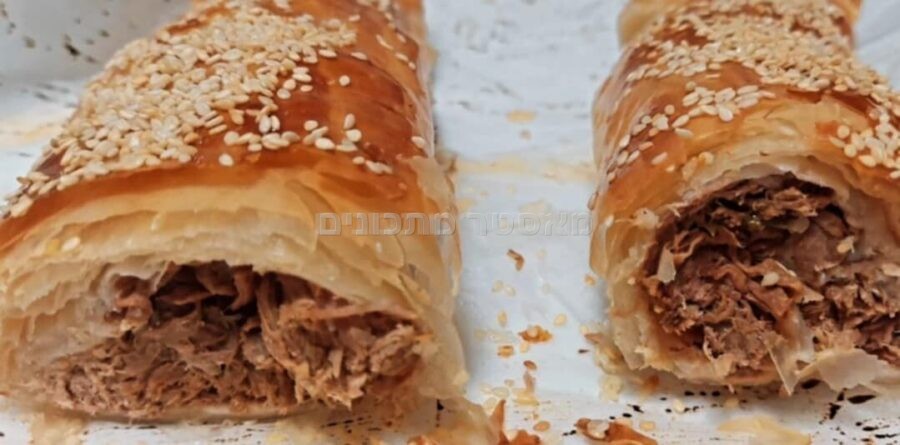בורקס פילו במילוי בשר מפורק