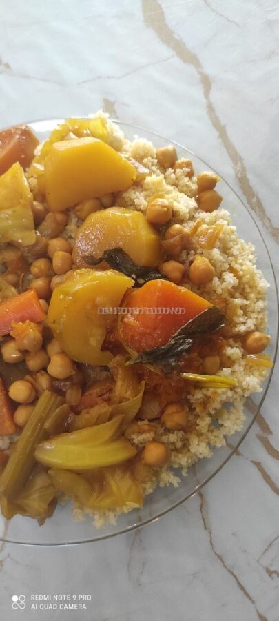 גרגירי קוסקוס ב -10 דקות הכנה מבורגול דק