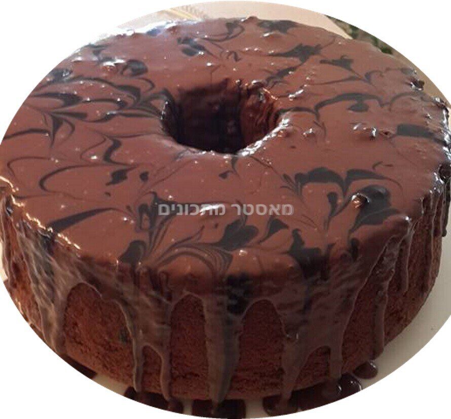 עוגת שוקולד בציפוי גנאש חלב