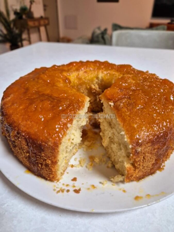 עוגת משמשים פרווה