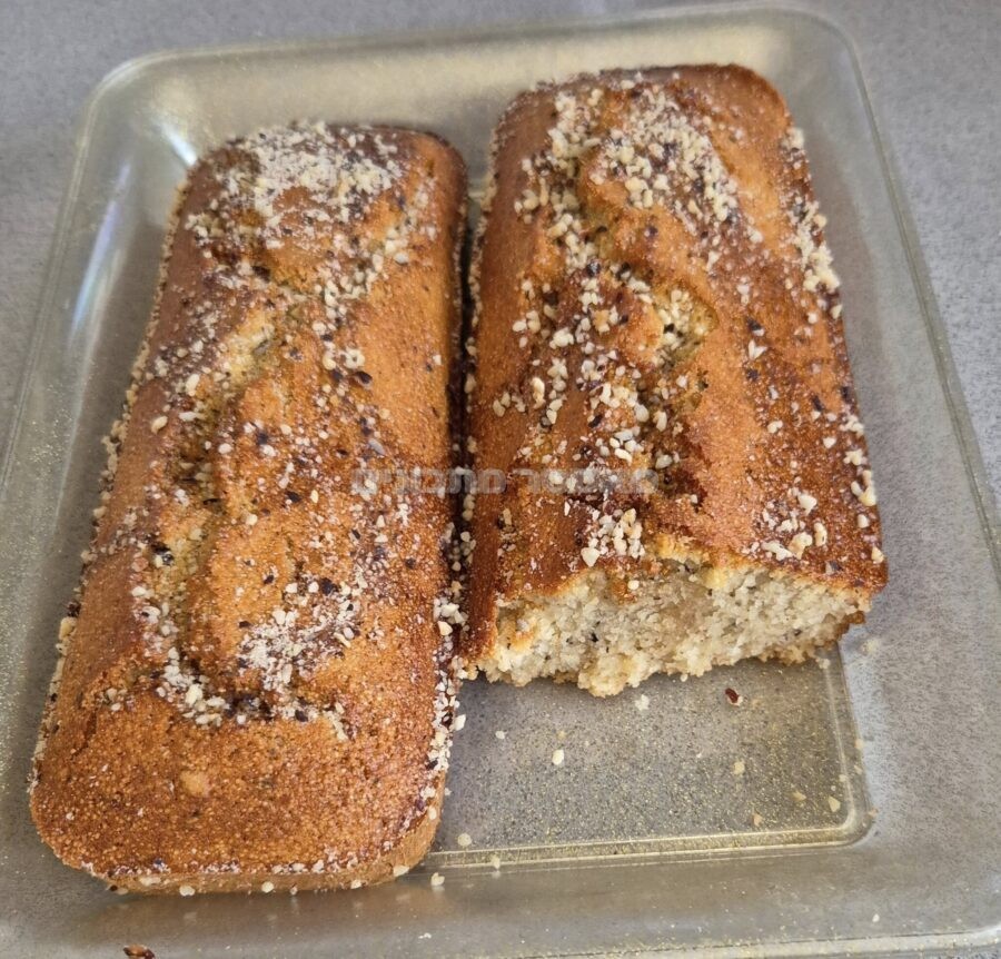 עוגת מייפל סולת ובונדוק טחון בנינג'ה