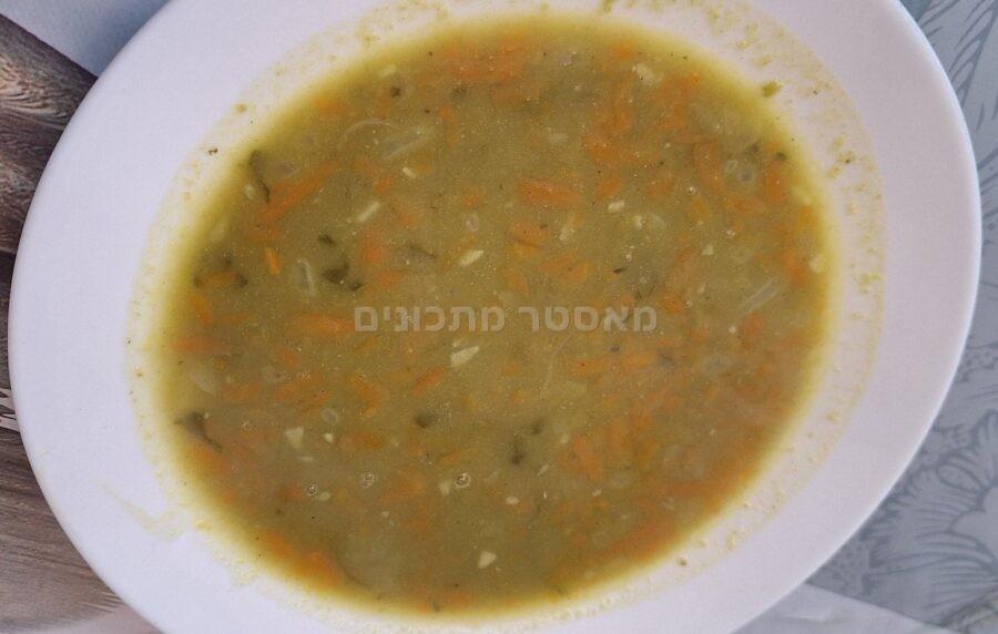 מרק אפונה ירוקה יבשה 🧄🧅