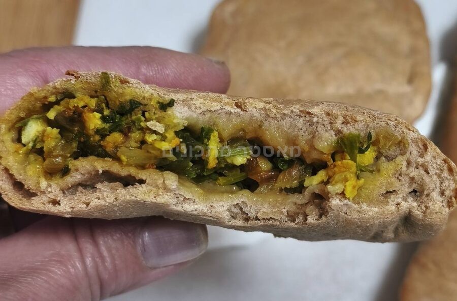 לחמניות כוסמין במילוי ירק🔥