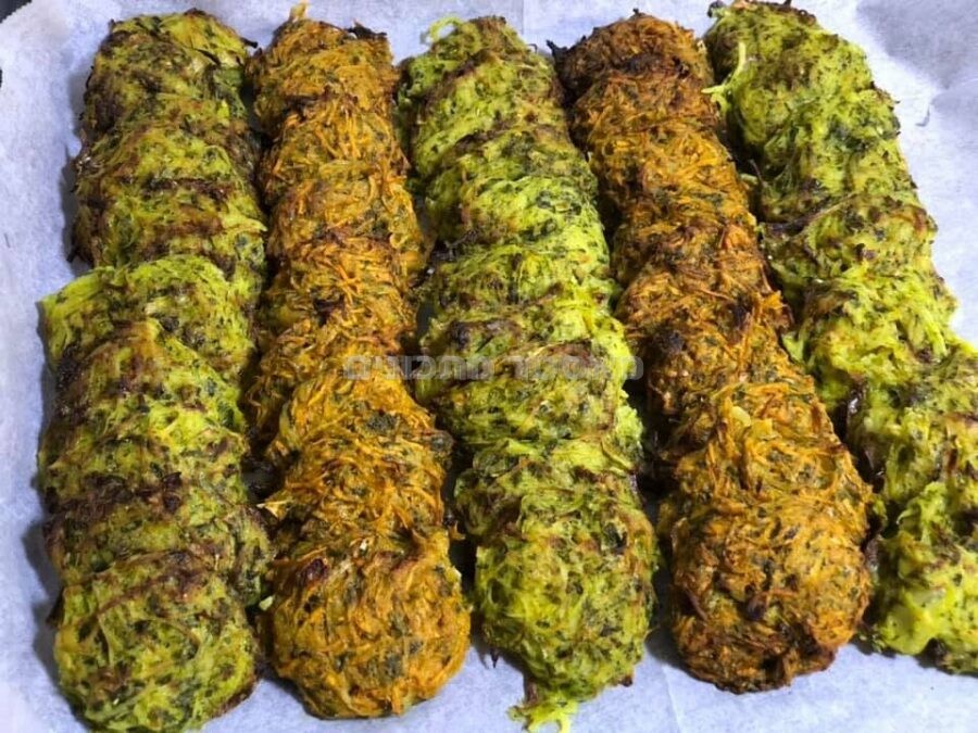 קציצות ע׳רוק אפויות — תפוחי אדמה ובטטה