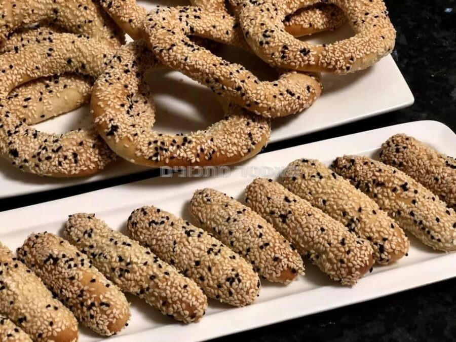 אצבעות וטבעות בייגל בשומשום וקצח