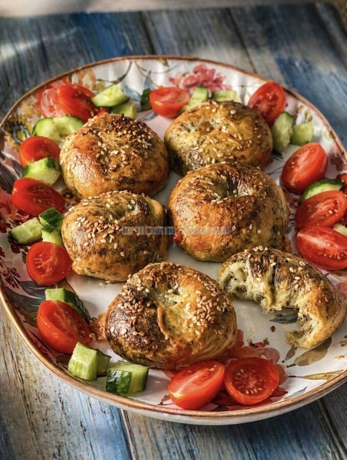 כיסים מלוחים מדפי אורז
