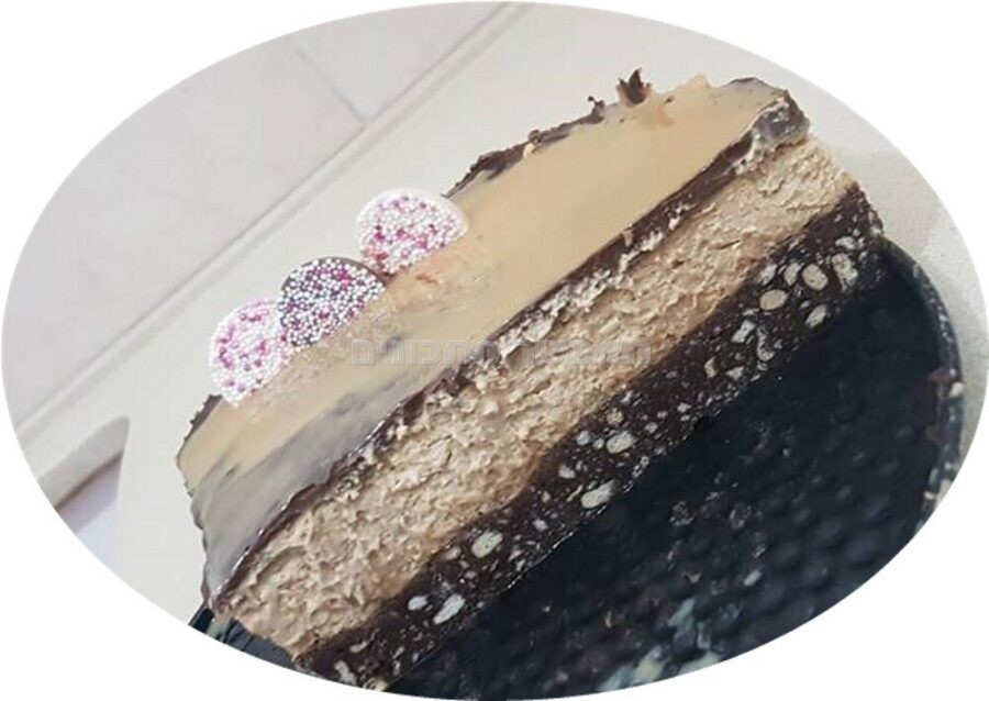 עוגת שוקולד קצפת ריבת חלב