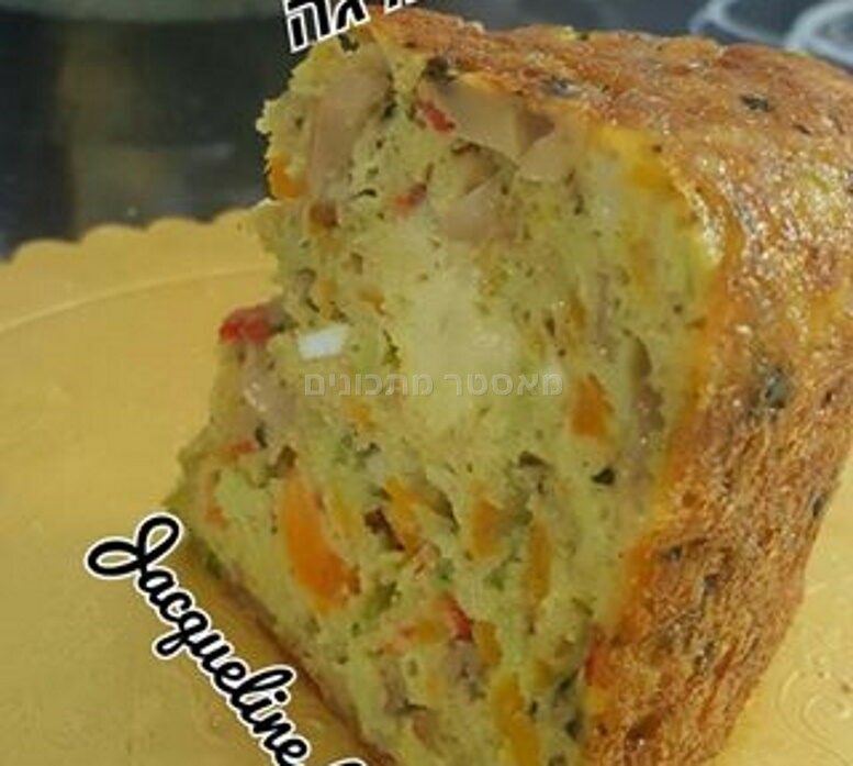 פשטידת בטטה, ברוקולי, גמבה,פטריות ובצל