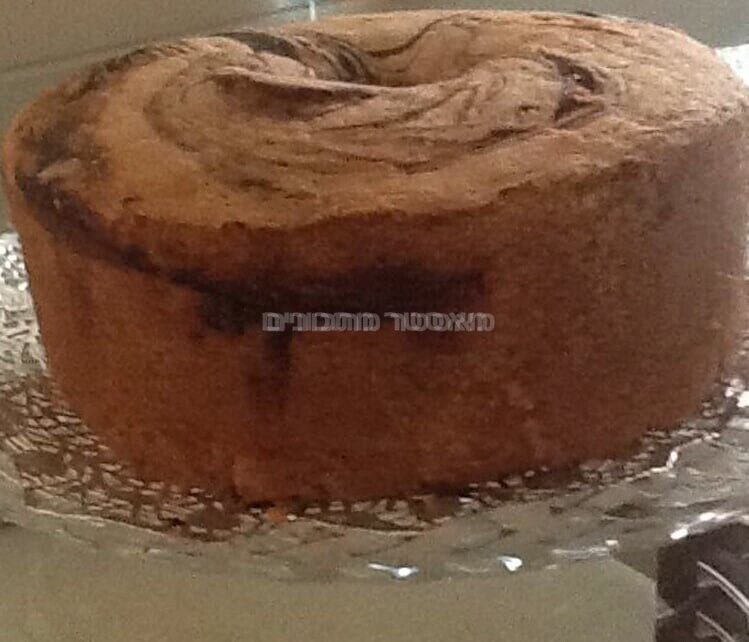 עוגת שיש תפוזים גבוהה