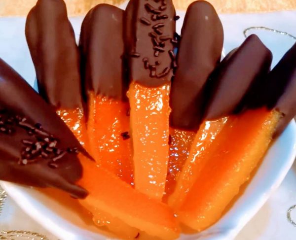 רצועות תפוז בסירופ מצופות שוקולד לשולחן המימונה_מתכון של אלי לייב – מאסטר מתכונים
