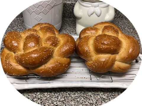 חלה ‏עגולה לשבת