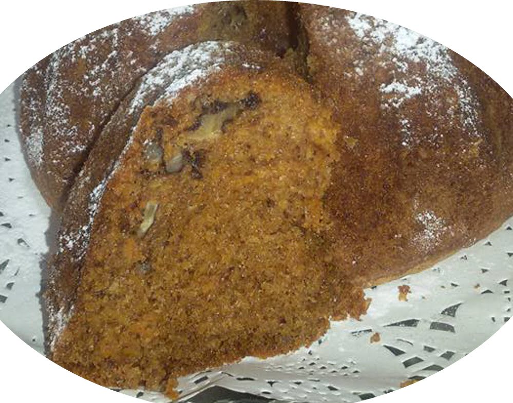 עוגת גזר עם אגוזי מלך ופקאן,קינמון,ציפורן ואגוז מוסקט