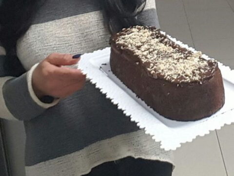 פודינג צרפתי בגרסה שלי עם ציפוי גנאש שוקולד מריר ונוטלה